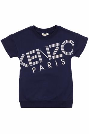 Dresowa sukienka z nadrukiem z logo, zdjęcie 1 Dresowa sukienka z nadrukiem z logo od Kenzo Kids